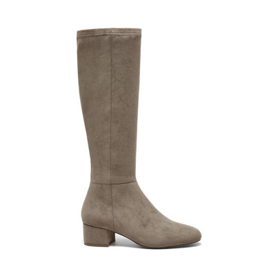 Taupe Stretch Microsuede