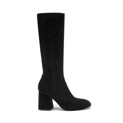 Black Stretch Suede