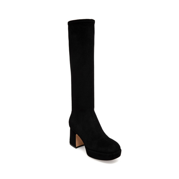 Black Stretch Microsuede Black Stretch Microsuede