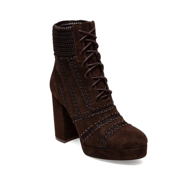 Louise et Cie Tandy Moto Round Toe Block Heel Ankle Boots BURNT TAWNY Mid  Calf (STORM GREY, 8)