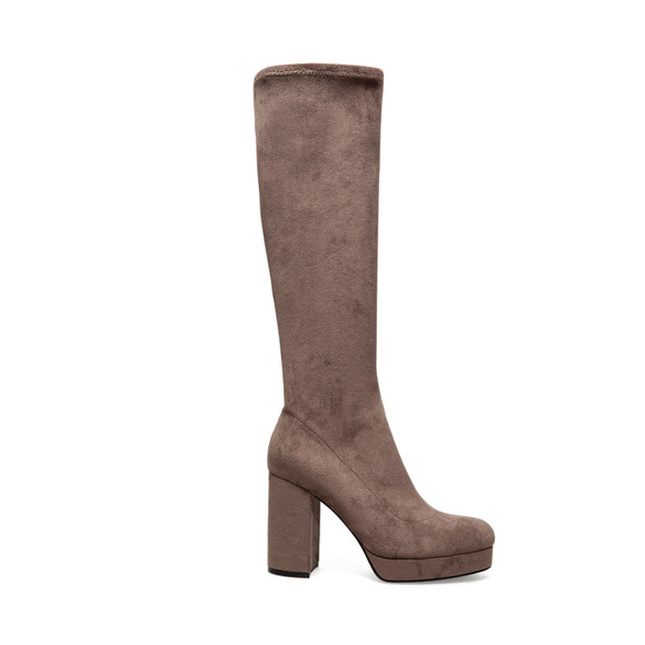 Taupe Stretch Microsuede