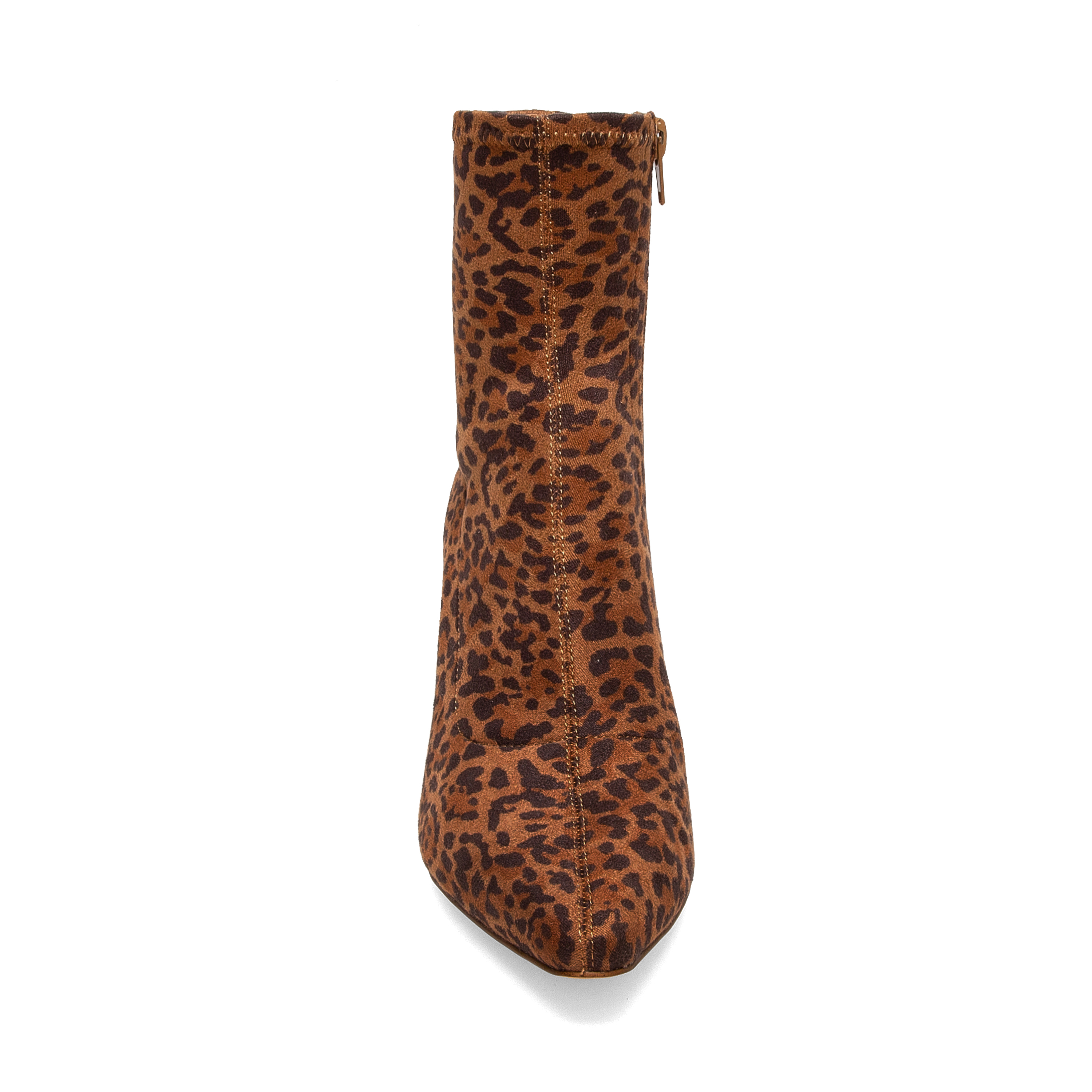 Tan Leopard Stretch Microsuede