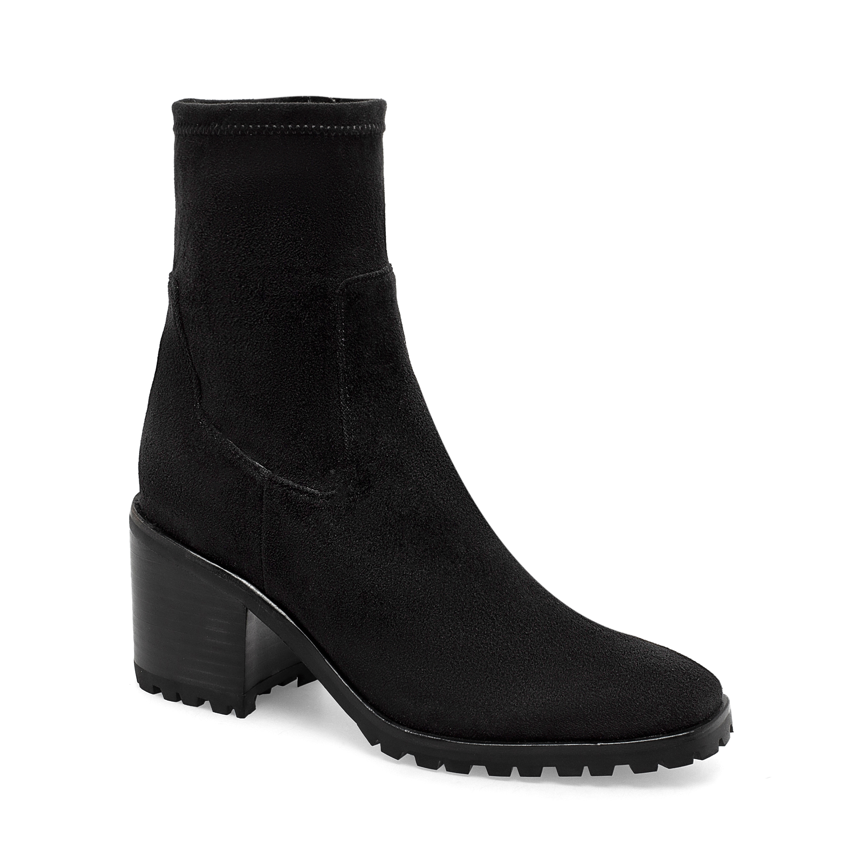 Black Stretch Microsuede