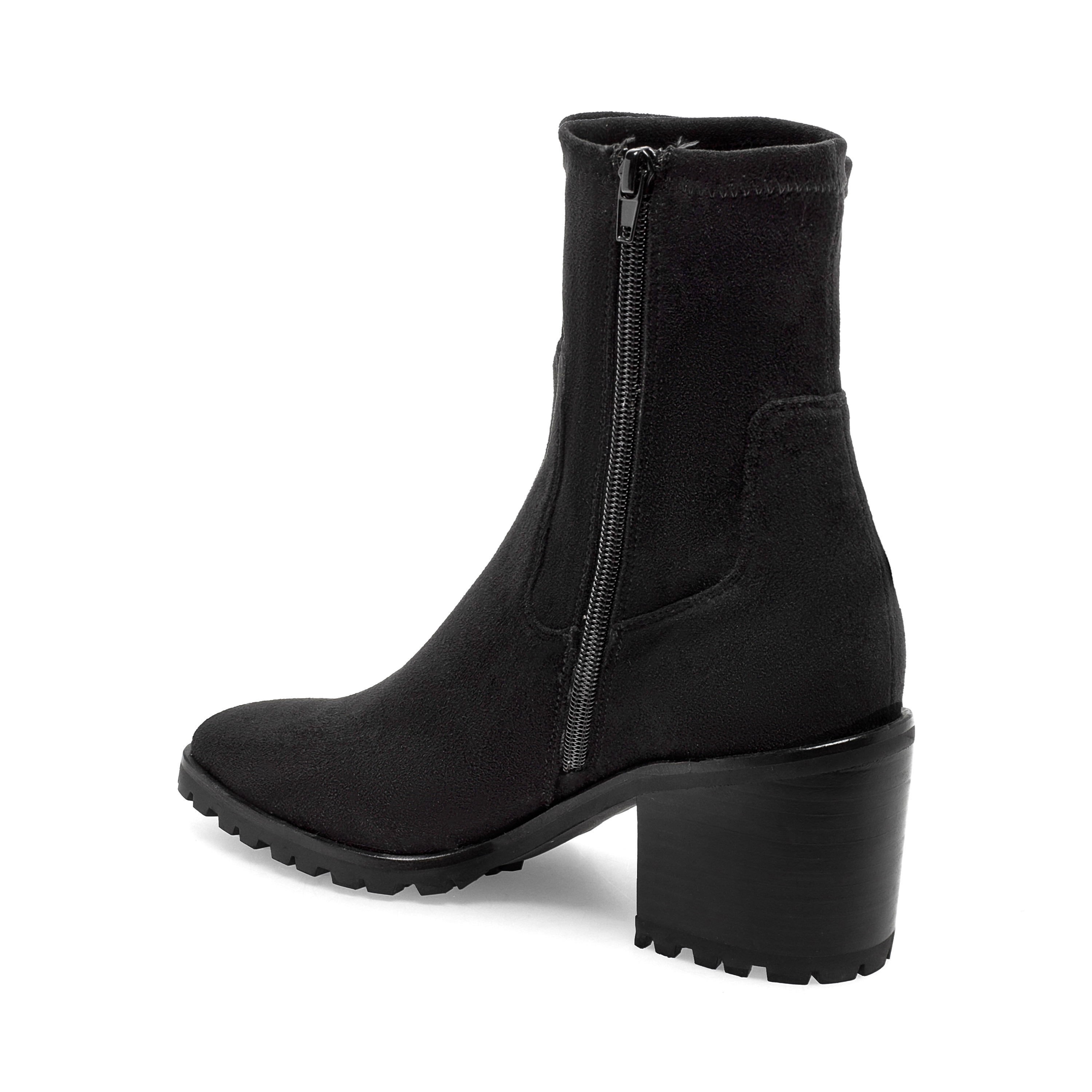 Black Stretch Microsuede