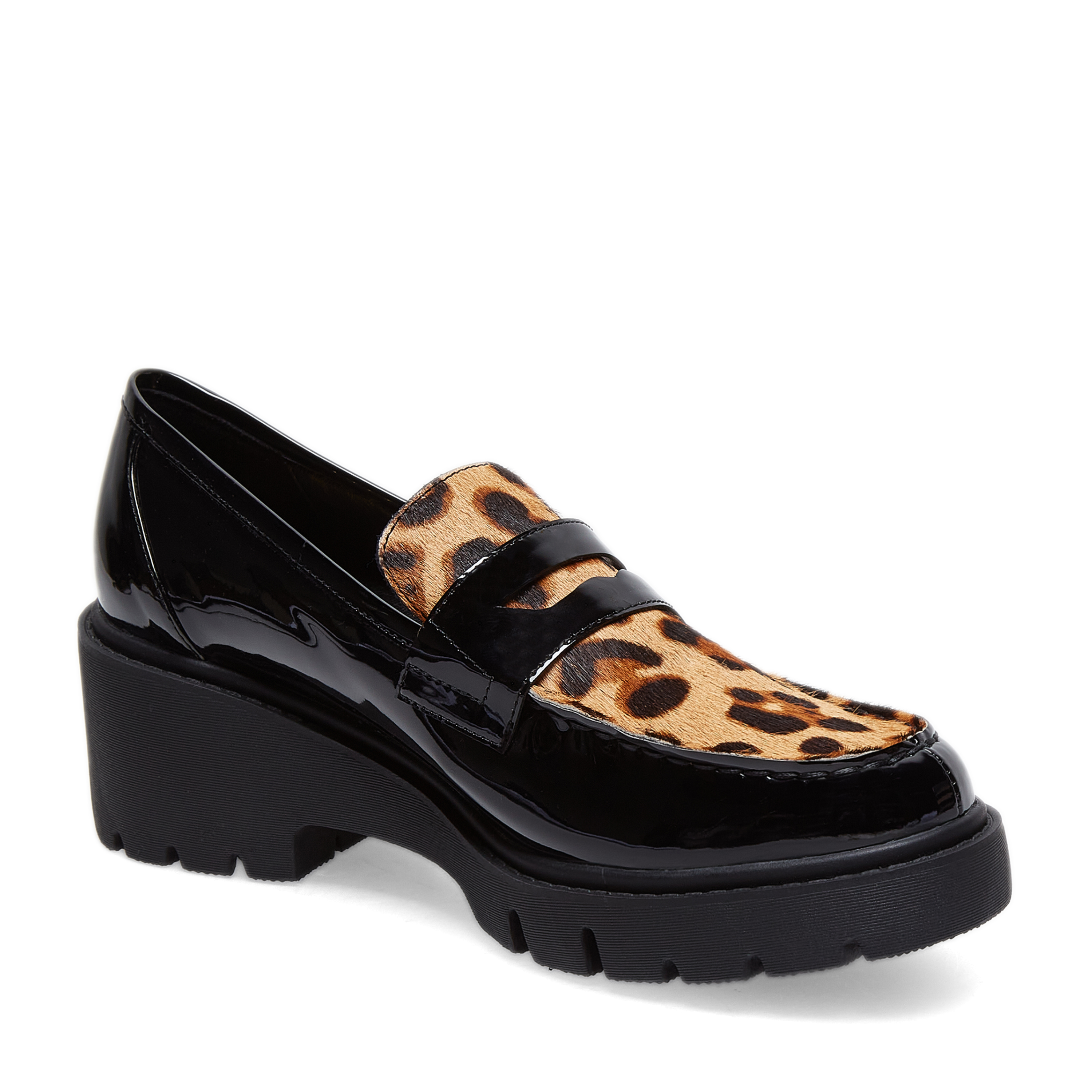 9090 black yellow leopard バラ売り可 XAINAY Loafer Black Leopard - Silent D