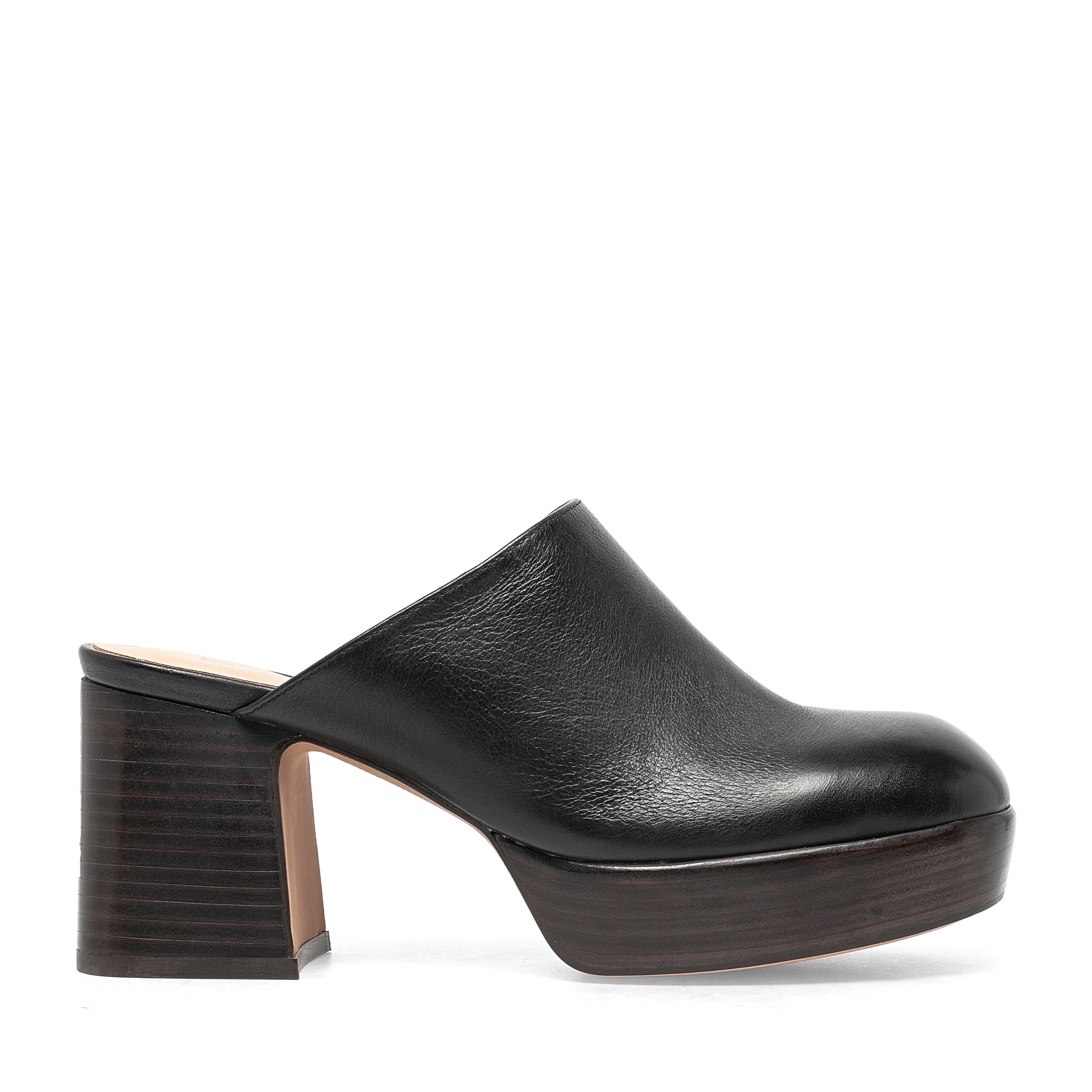 ★ ★ Noho Leather Mule Black T52F1ASN400JT1BDS Leather Toe-Thong Mules - Black - Mules - & Other Stories