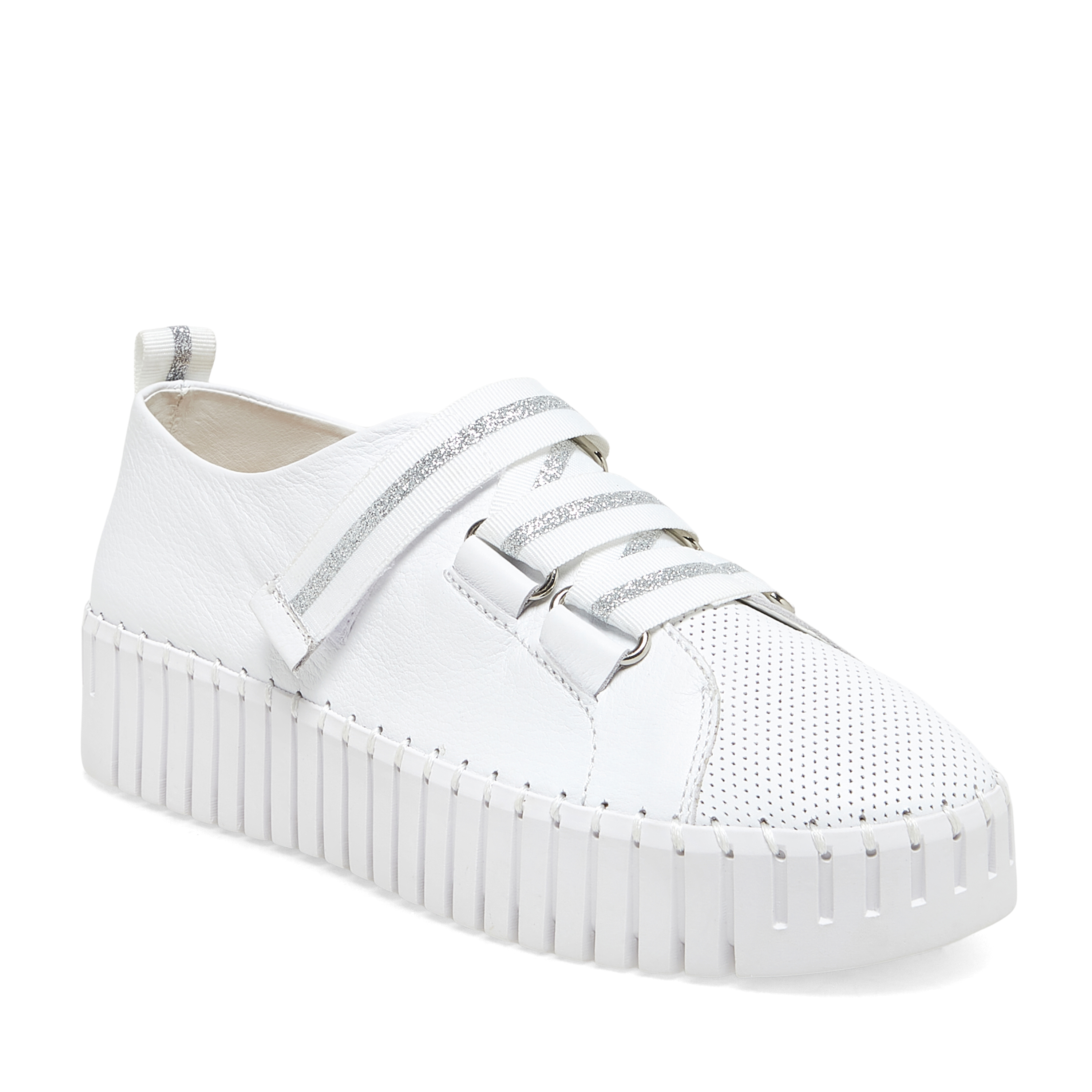 White Leather/Silver