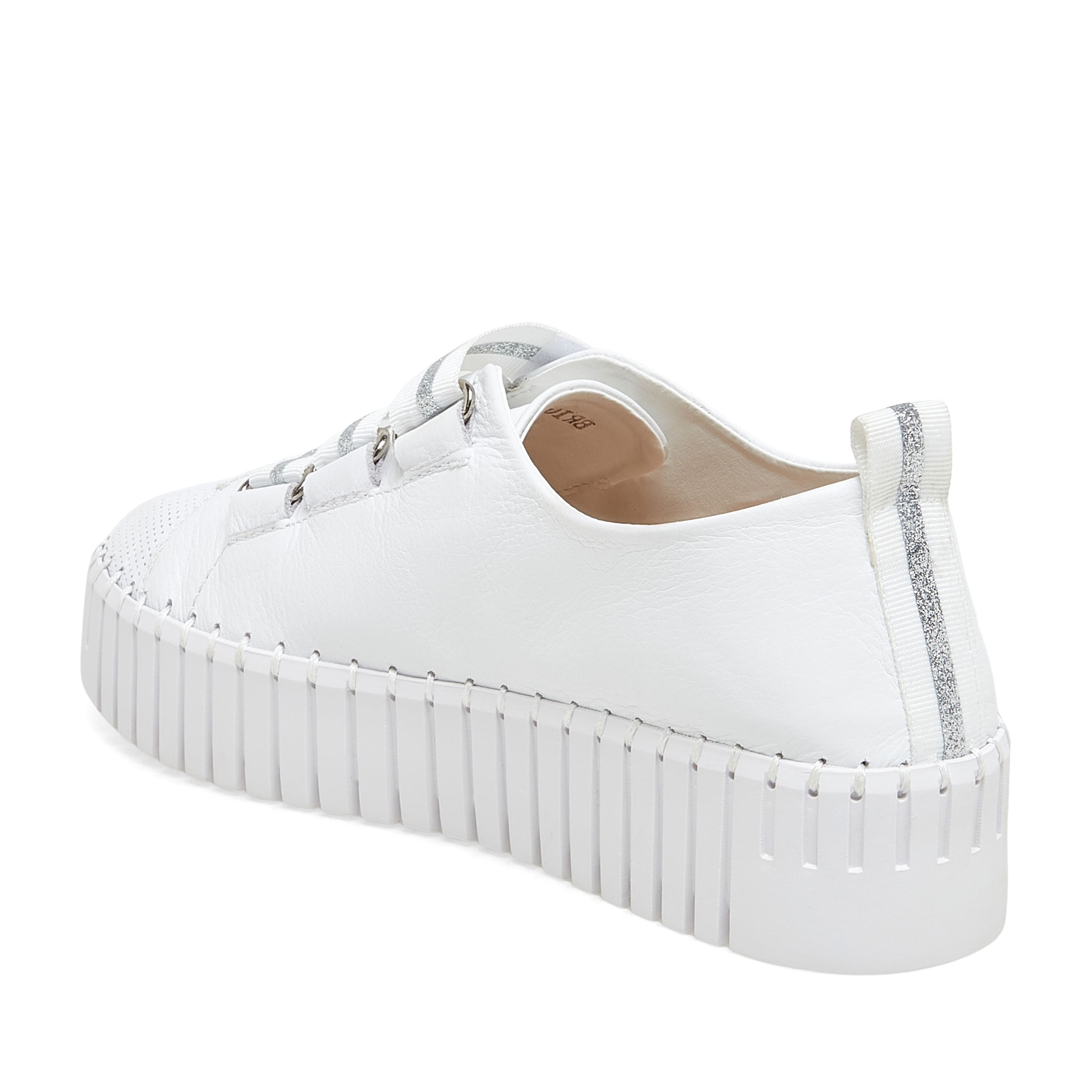 White Leather/Silver