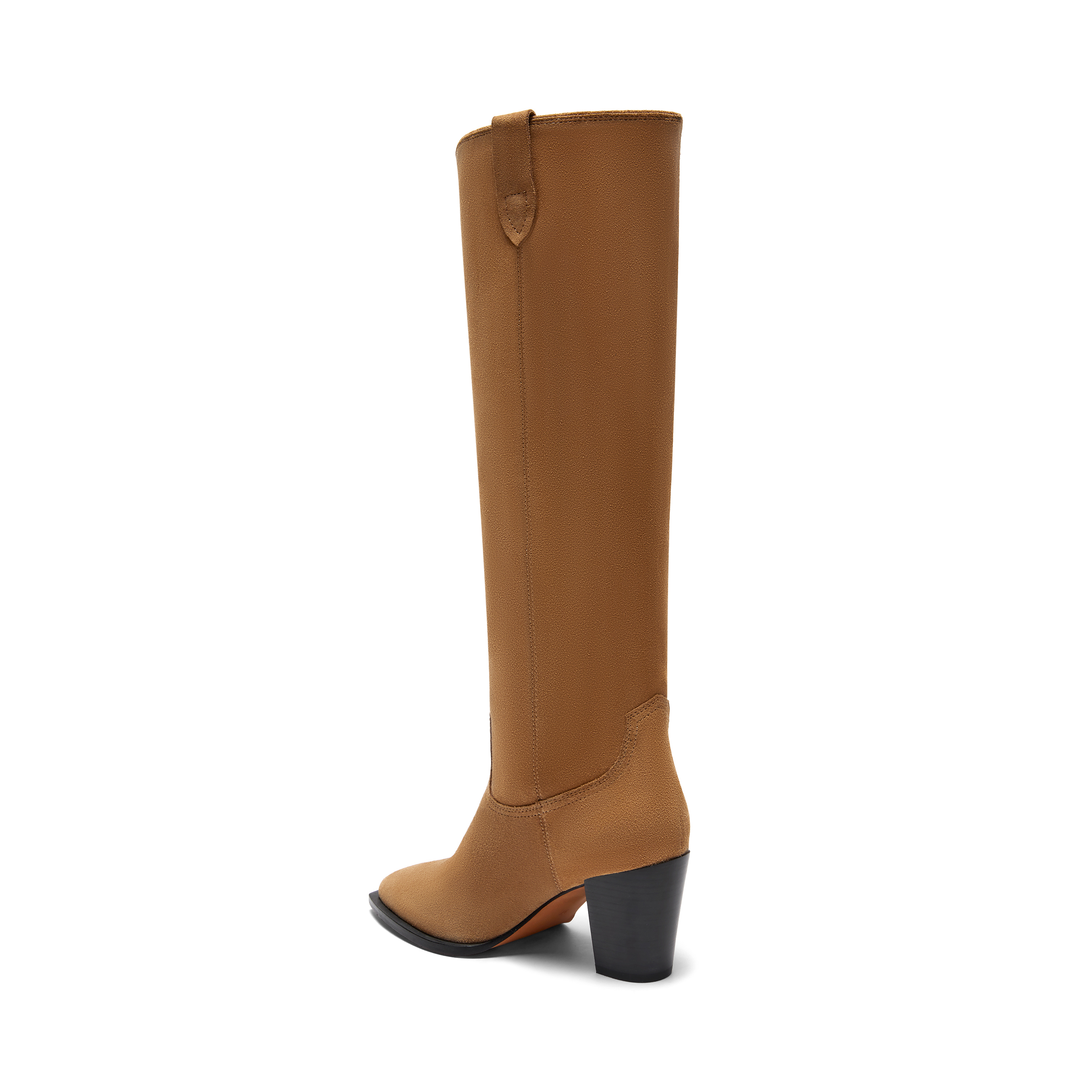 【COLOR iN ID】Wetin Strap Suede Long Boots Bronx New-kole beaded western knee boots in oatmilk and