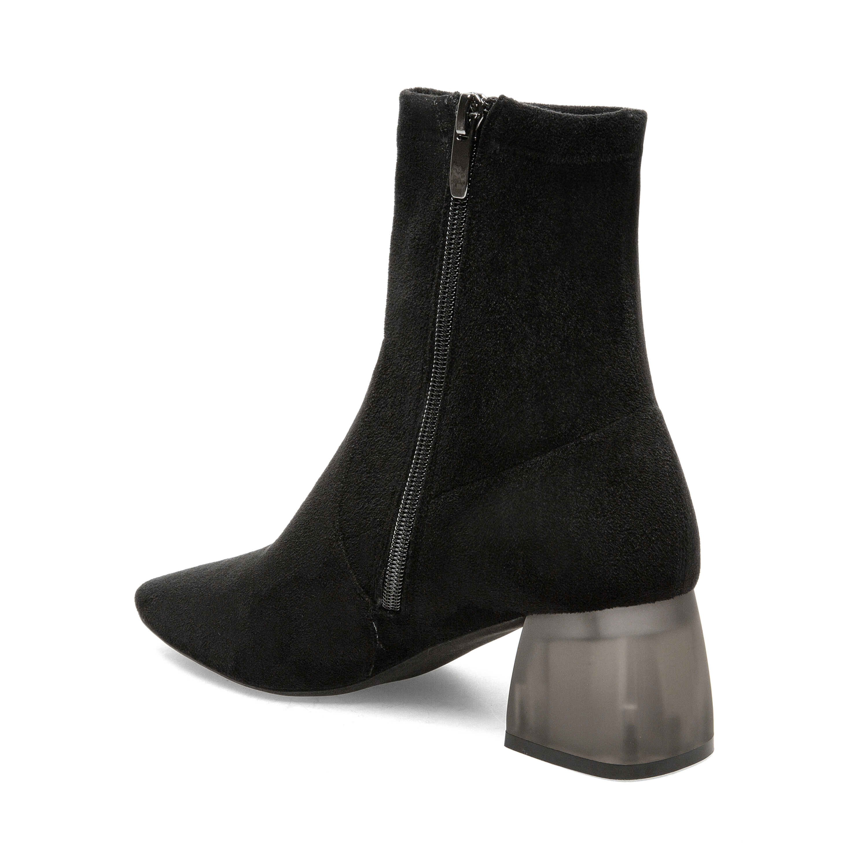 Black/Black Stretch Microsuede