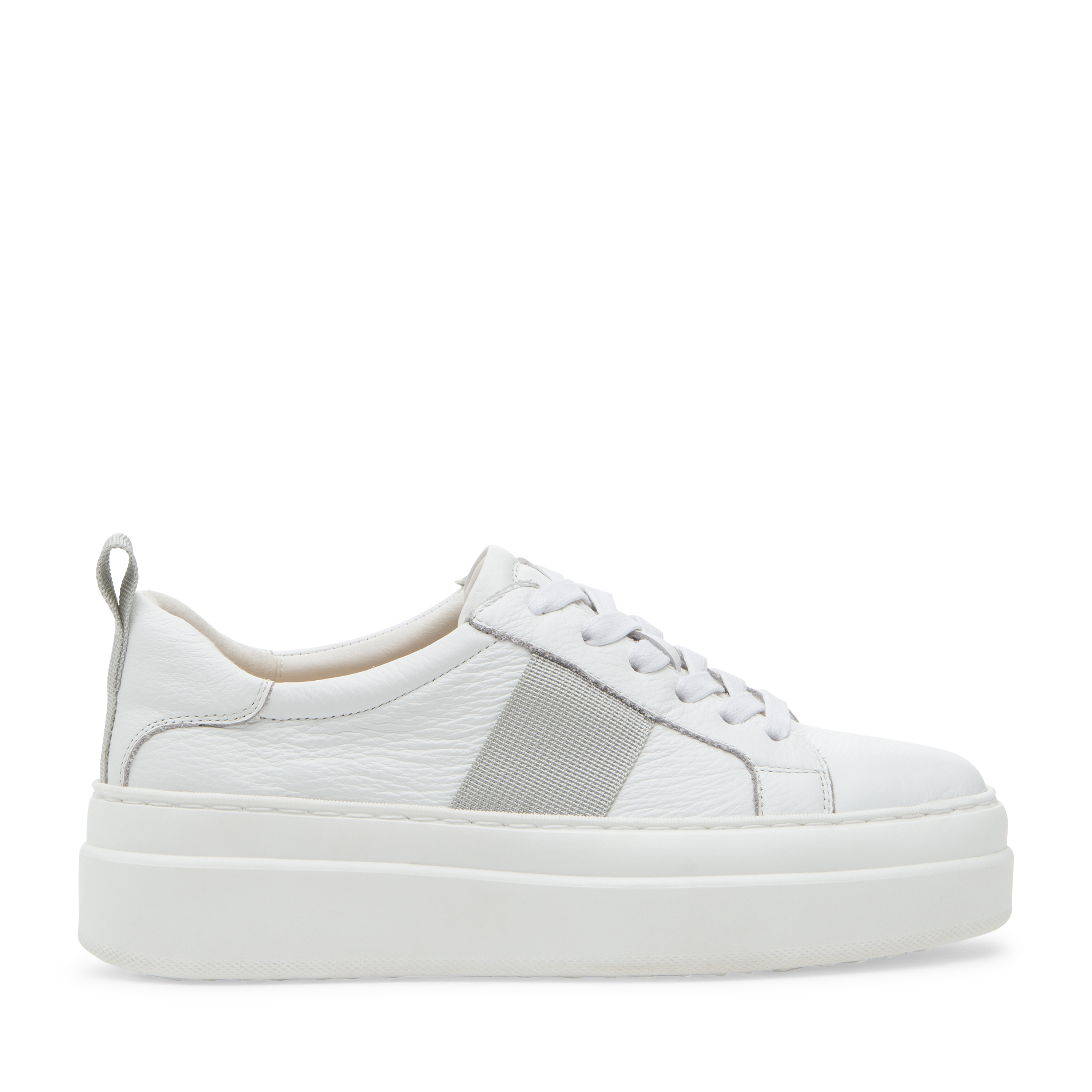 White Silver Leather