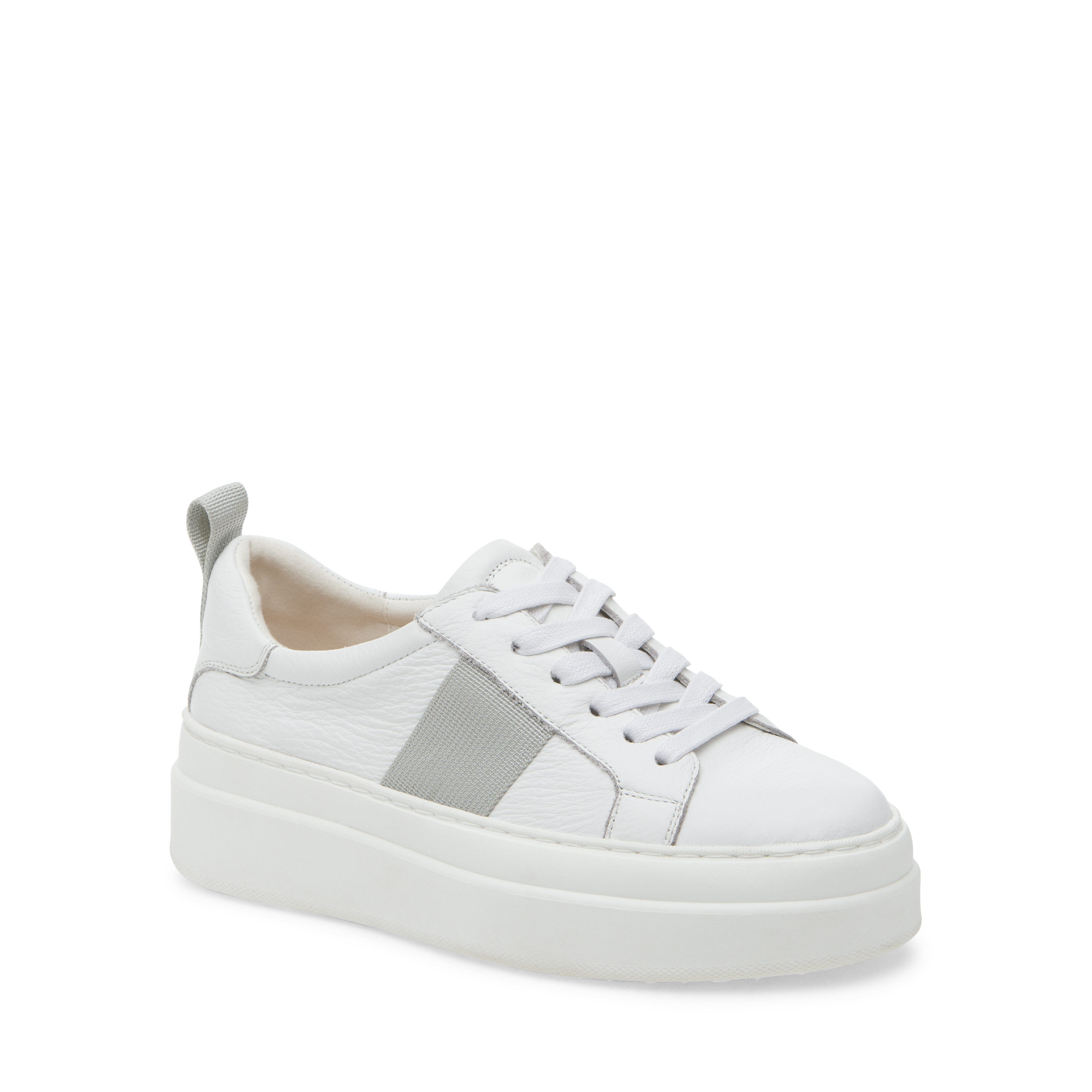 White Silver Leather