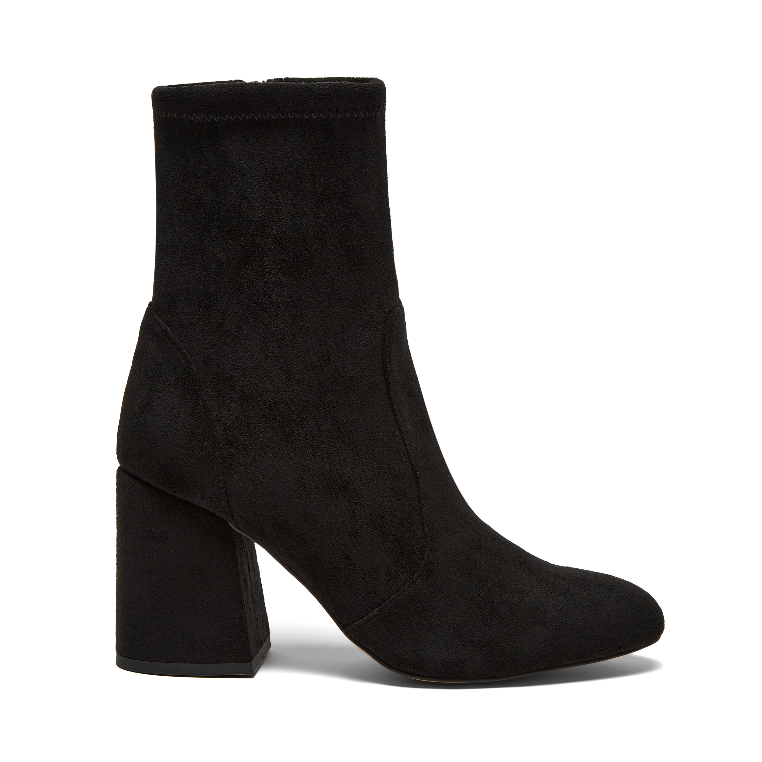 Black Stretch Microsuede