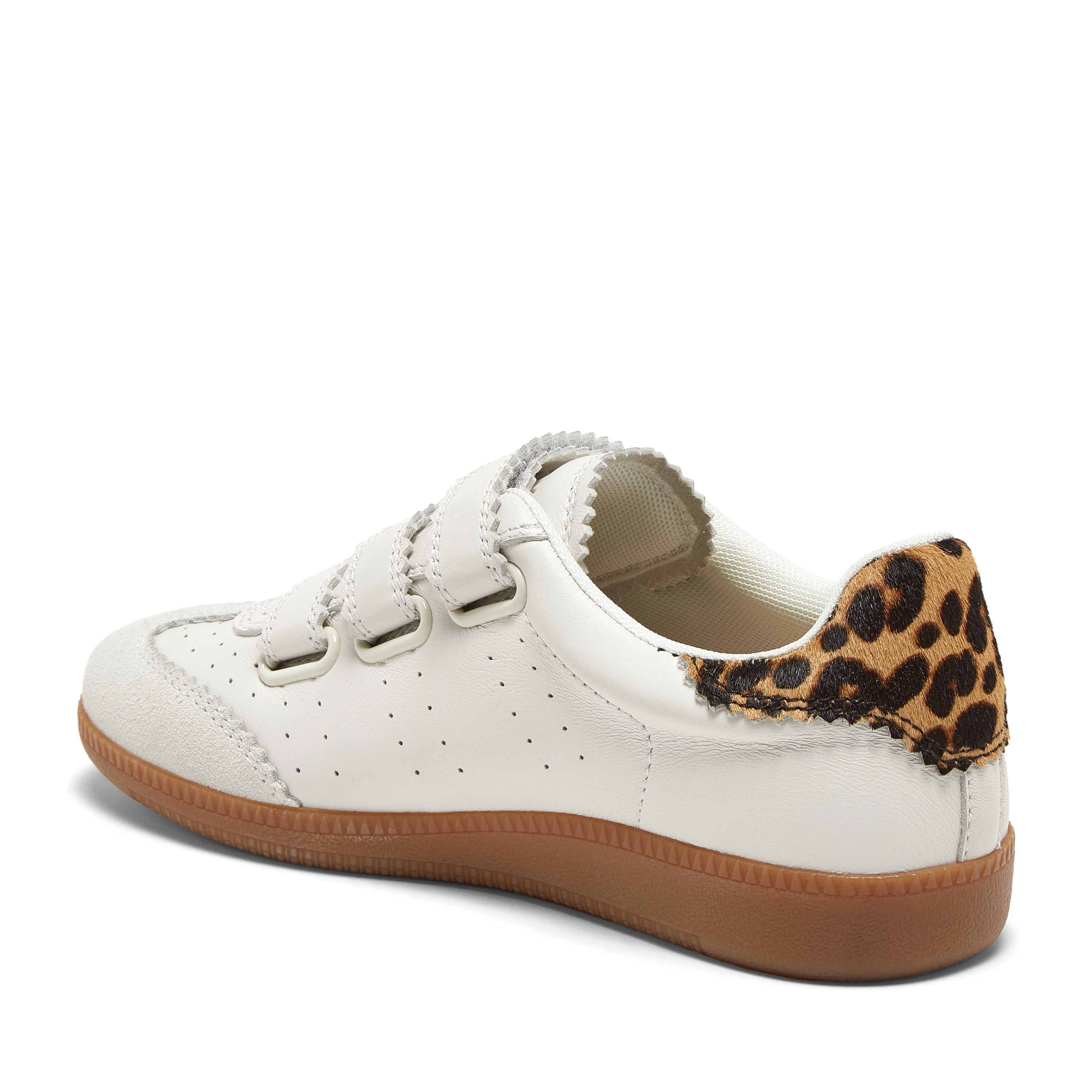 White Leather Leopard