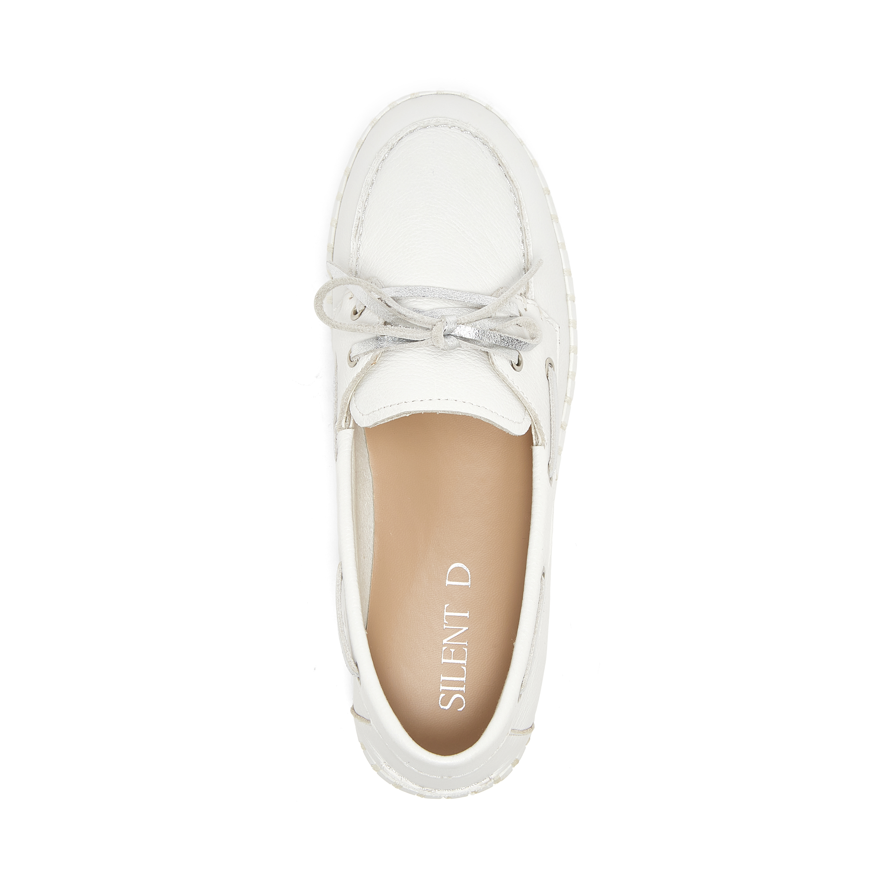 BOAT Sneaker White Silver - Silent D