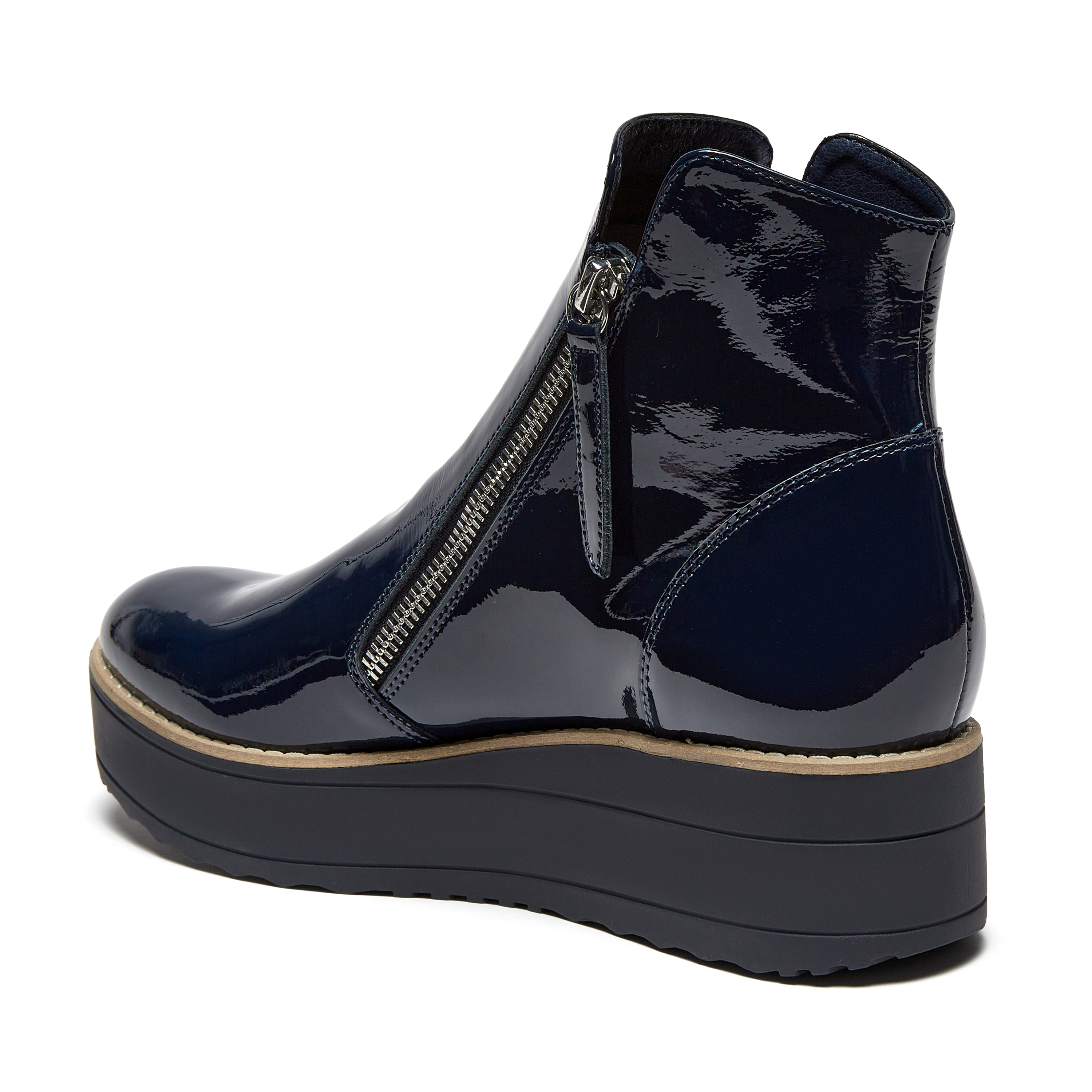 NUMBER (N)NIE ペコスブーツ　26cm NENE Boot Navy Patent - Silent D