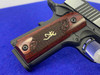 Browning 1911-380 Black Label Medallion .380 ACP *ENGRAVED ROSEWOOD GRIPS*