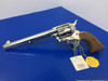 1980 Colt Single Action Army 7.5in NICKEL *Model P1776*