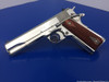 2008 Colt Custom Government 38 5" .38Super FACTORY BRIGHT STAINLESS