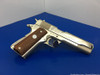 1972 Colt Government Series 70 MKIV 5" *RARE NICKEL* Large Roll Stamp Model