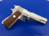 Colt Government Series 70 MKIV *RARE SATIN NICKEL FINISH* Like New in Box