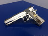 1990 Colt Gold Cup National Match .45acp *GORGEOUS BRIGHT STAINLESS FINISH*