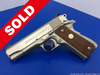 1973 Colt Combat Commander 4.25" *ULTRA RARE SATIN NICKEL .38 SUPER MODEL*