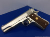 1971 Colt MKIV '70 Government *NICKEL FINISH* .45 ACP *LARGE ROLL STAMP*