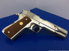 1971 Colt MKIV '70 Government *NICKEL FINISH* .45 ACP *LARGE ROLL STAMP*