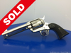 Colt Single Action Army .45colt 4.75" *BREATHTAKING BRIGHT NICKEL MODEL*