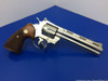 1970 Colt Python .357 Mag 6" Nickel *BOXED WITH FACTORY TEST FIRE TARGET*