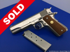 1981 Colt Government MKIV Series 70 .45 ACP 5" *RARE SATIN NICKEL FINISH*