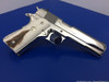 Colt Government MKIV .45acp *INCREDIBLY BREATHTAKING BRIGHT STAINLESS* Mint