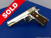 1975 Colt Government 70 Series *RARE NICKEL FINISH w/ LARGE ROLL STAMP*
