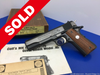1971 Colt Government MKIV Series 70 .45 Acp Blue 5" *RARE LARGE ROLL STAMP*