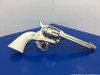 2005 Colt Single Action Army .45 Colt Nickel *GENUINE ELEPHANT IVORY GRIPS*