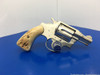 1955 Colt Detective Special .38 Special Nickel 2" *GENUINE STAG GRIPS*