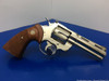 1973 Colt Python .357 Mag Nickel 4" *LEGENDARY SNAKE MODEL*