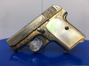 Spanish "Princeps" .32 ACP Nickel/Gold 2.25" *BEAUTIFUL REAL PEARL GRIPS*