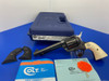 2001 Colt Cowboy SAA .45 LC Blue 5.5" *ULTRA RARE MODEL - GENUINE IVORIES*