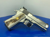 1987 Colt Officers MKIV .45acp *BREATHTAKING BRIGHT STAINLESS* Stunning