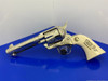 RARE 1986 Colt Single Action Army -Nickel- .45colt *FACTORY ENGRAVED* 4.75"