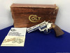 1977 Colt Diamondback .38 Spl Nickel 4" *ICONIC SNAKE SERIES REVOLVER*