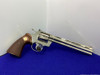 1980 Colt Python .357 Mag Nickel 8" *ASTONISHING SNAKE REVOLVER* Gorgeous 