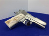 1986 Colt Officers ACP .45acp 3.5" *BREATHTAKING BRIGHT STAINLESS* Amazing