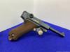 1916 WWI DWM P.08 Luger 9mm Blue 4" *EYE CATCHING ORIGINAL BLUE FINISH* 