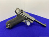 1937 Mauser Luger P.08 RARE Black Widow 9mm 4" *"BYF" TOGGLE MARKED MODEL* 