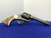 1982 Colt SAA .45 Colt 4 3/4" *ASTONISHING EXAMPLE* Genuine Stag Grips