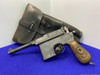 1920 Mauser 1869 Broomhandle 9mm Blue 4" *HIGHLY COVETED RED 9 MODEL*