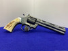 1981 Colt Python .357 Blue 6" -GENUINE STAG GRIPS- Desirable Snake Series 
